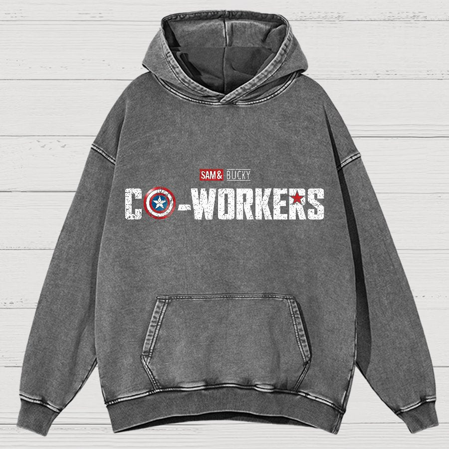Co-Workers Vintage Distressed Hoodie