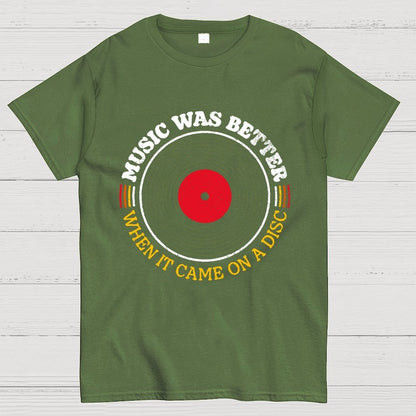 Music Was Better on a Disc Unisex Geek T-Shirt