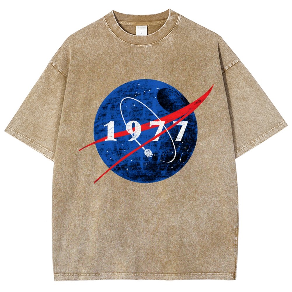 Space Force Origins 1977 Vintage Distressed T-shirt
