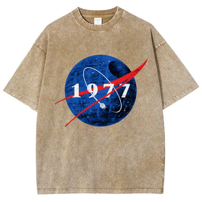 Space Force Origins 1977 Vintage Distressed T-shirt