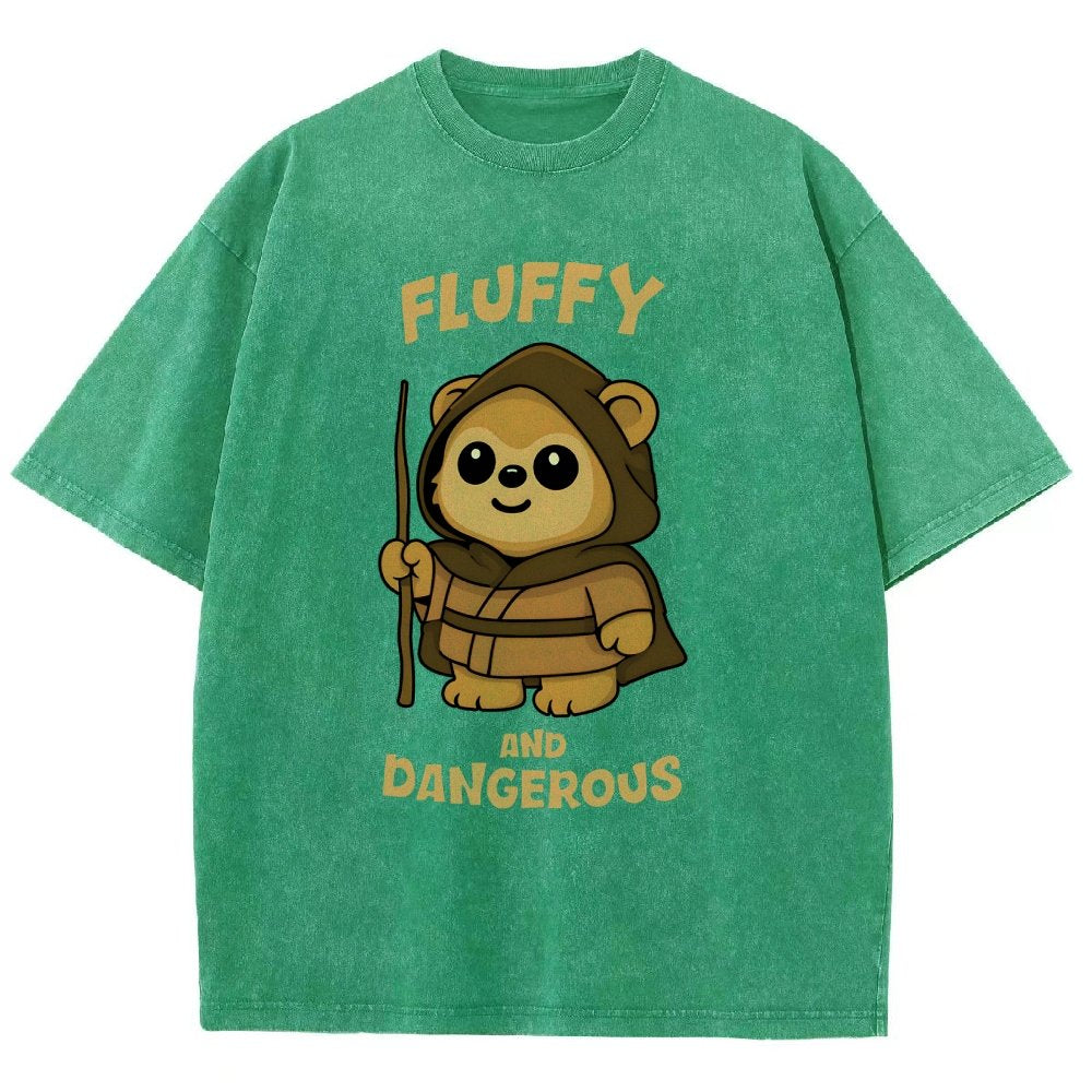 Fluffy and Dangerous Vintage Distressed T-shirt