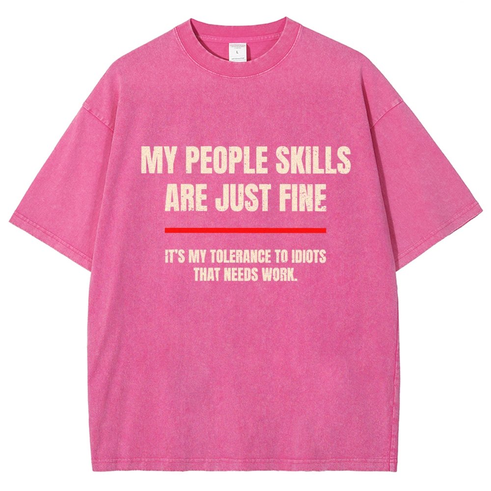 My People Skills Are Fine Vintage Distressed T-shirt