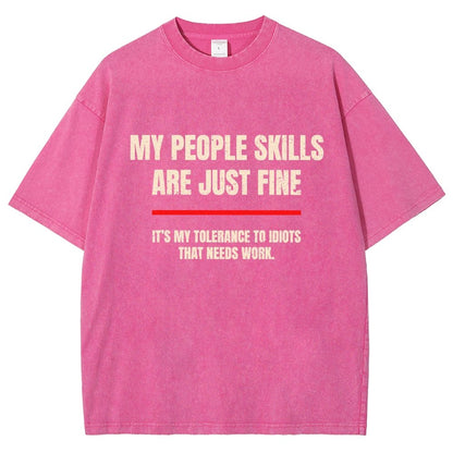 My People Skills Are Fine Vintage Distressed T-shirt