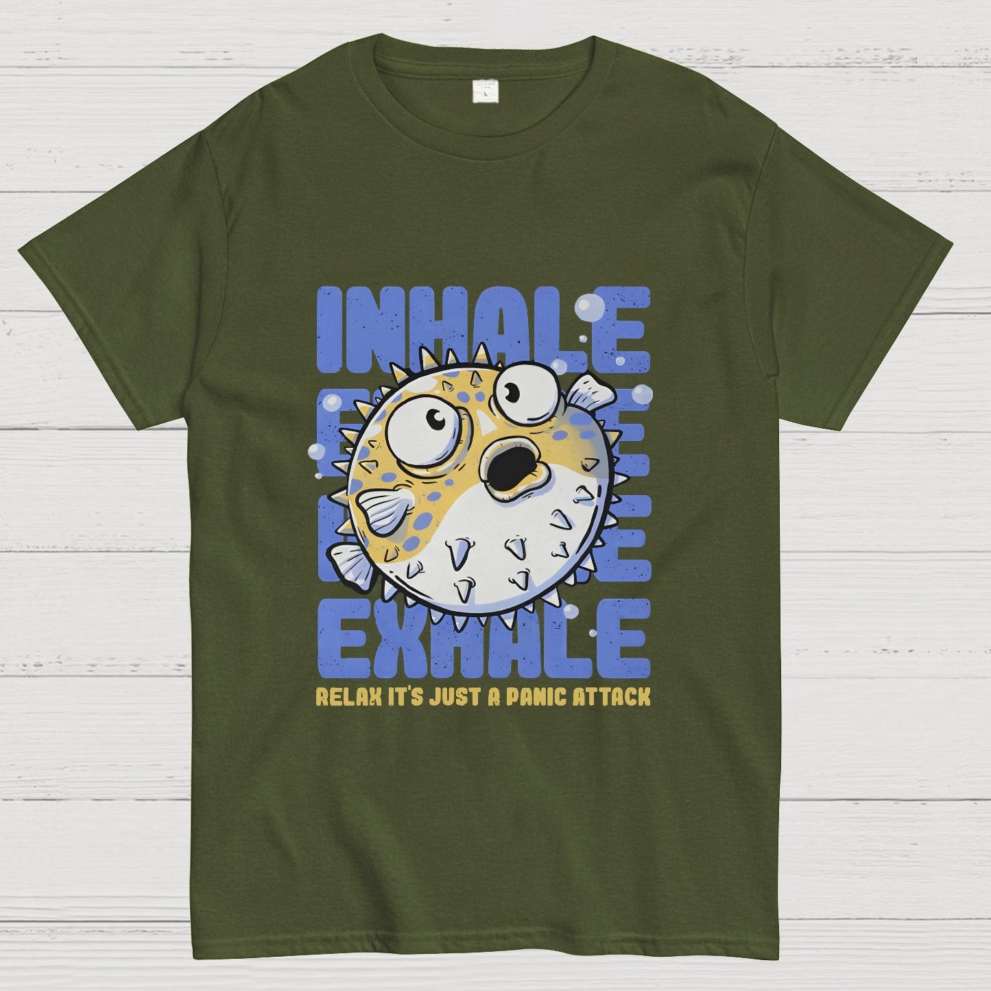 Just a Panic Attack - Funny Fish Sarcasm Geeky T-Shirt