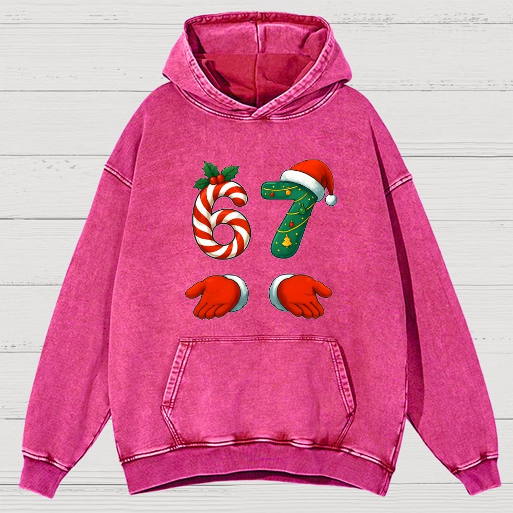 67 Christmas Vintage Distressed Hoodie