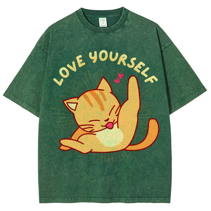 Love YourSelf Vintage Distressed T-shirt