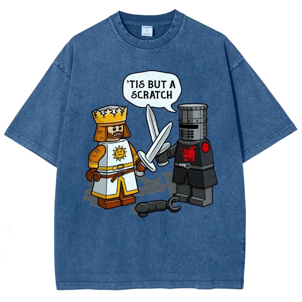 King Vs Knight Vintage Distressed T-shirt