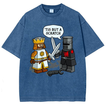 King Vs Knight Vintage Distressed T-shirt