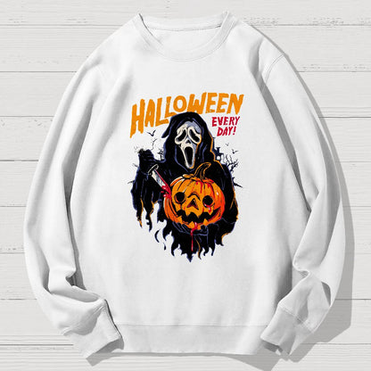 Every Day Is Halloween Geek Cotton Sweatshirt