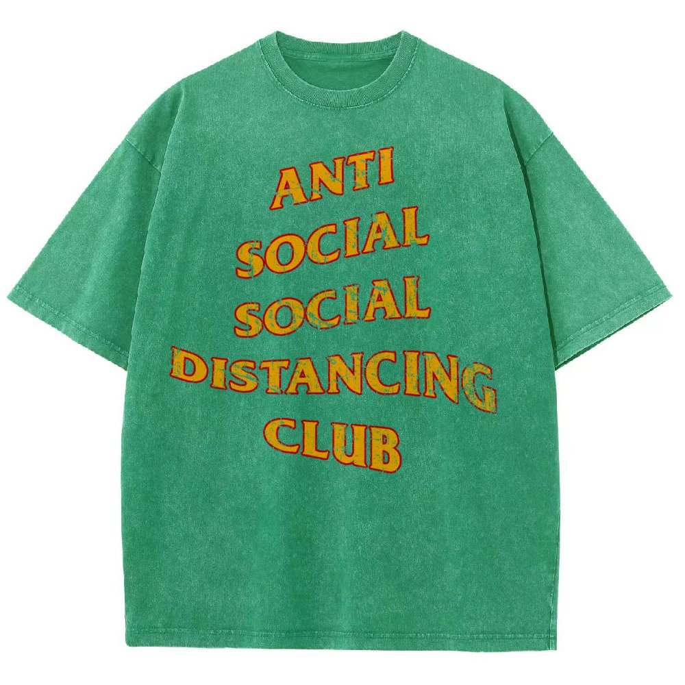 Social Distancing Club Vintage Distressed T-shirt