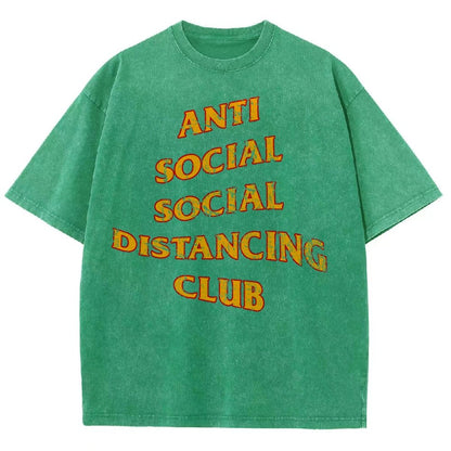 Social Distancing Club Vintage Distressed T-shirt