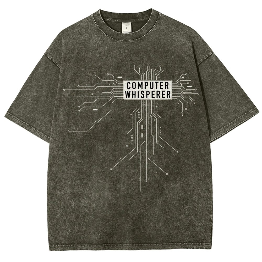 Computer Whisperer Vintage Distressed T-shirt