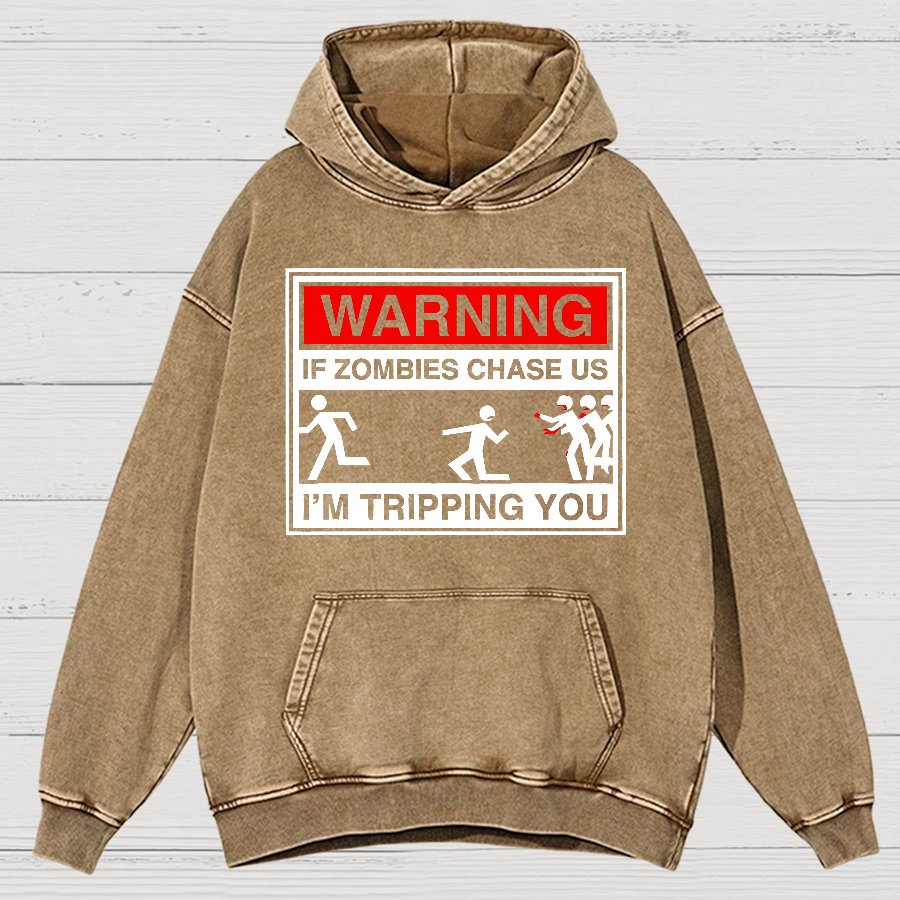 If Zombies Chase Us Vintage Distressed Vintage Distressed Hoodie