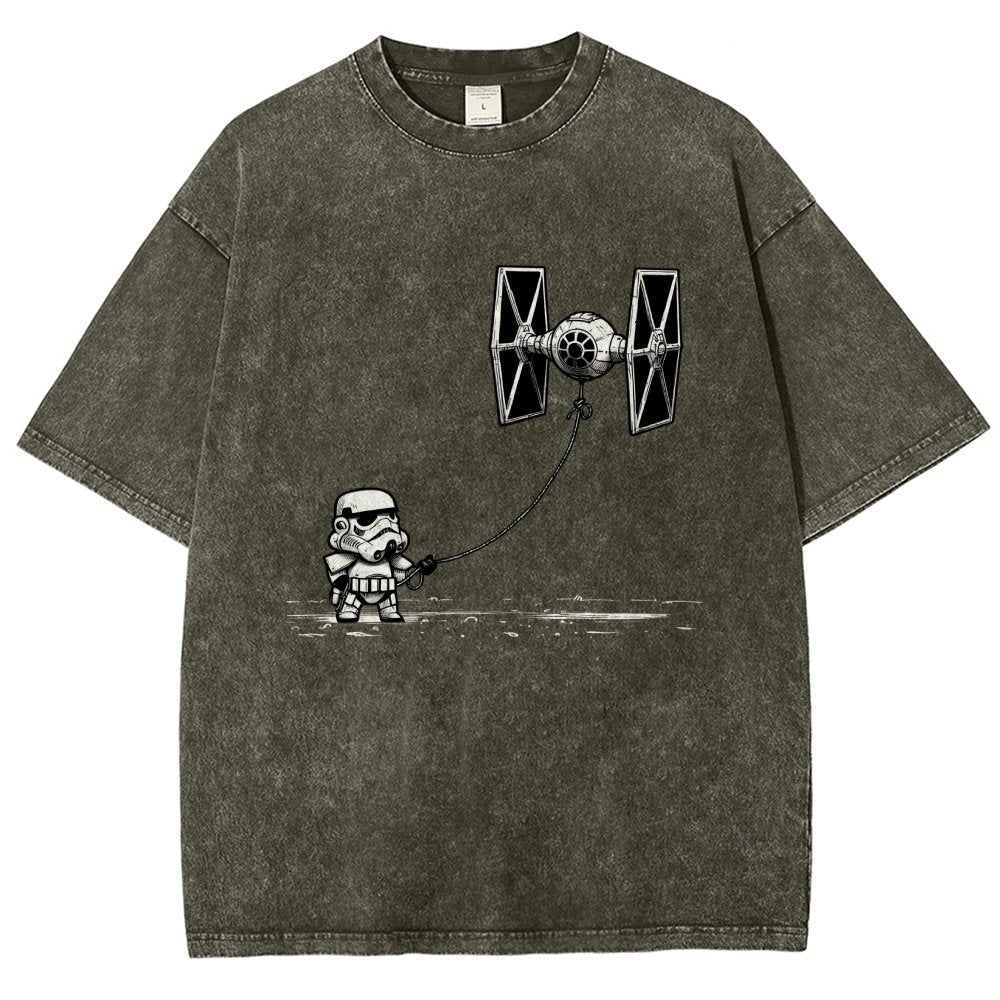 Flying The Galactic Alliance's Kite Vintage Distressed T-shirt
