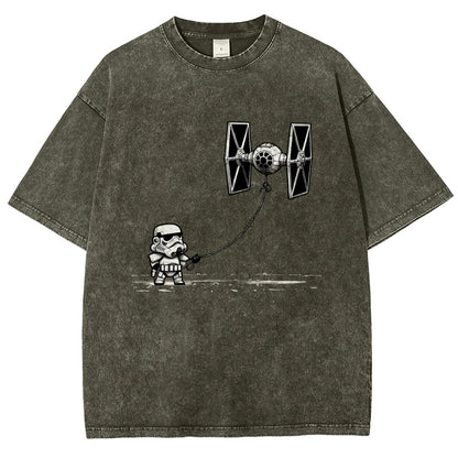Flying The Galactic Alliance's Kite Vintage Distressed T-shirt