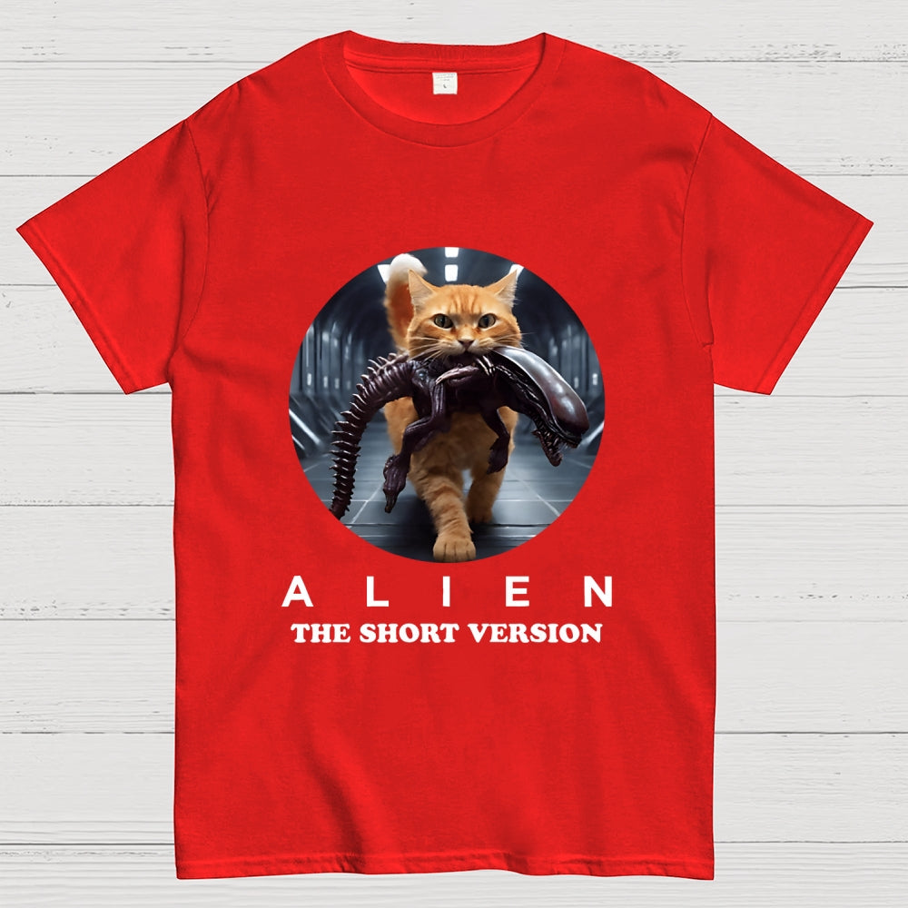 Alien Cat Heavy Geek T-Shirt