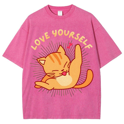 Love YourSelf Vintage Distressed T-shirt