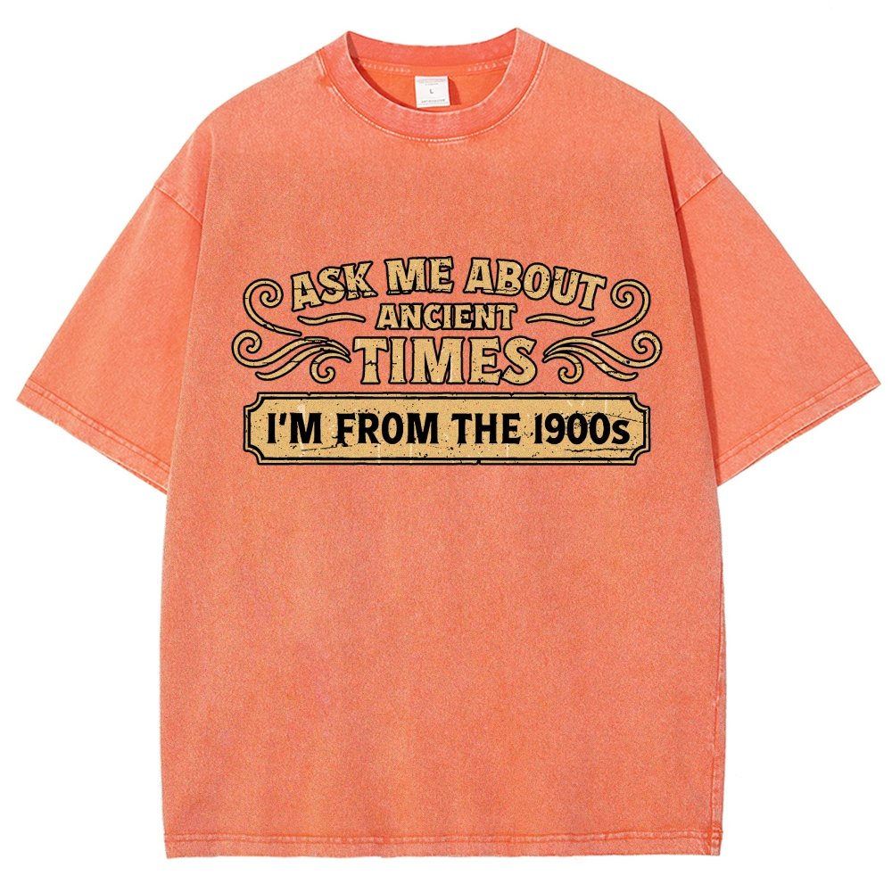 Ask Me About Ancient Times Vintage Distressed T-shirt