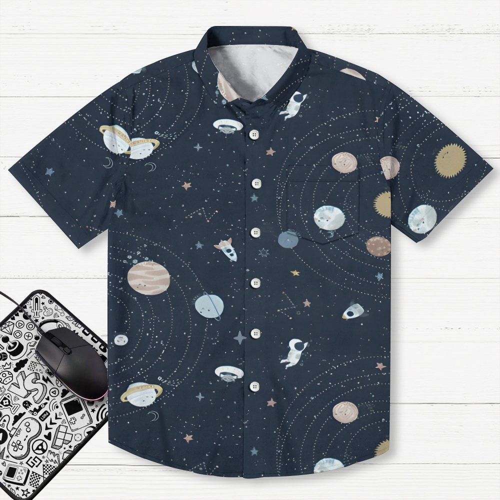 Space Planet Series Geek Hawaiian Shirt