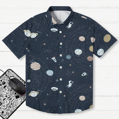 Space Planet Series Geek Hawaiian Shirt