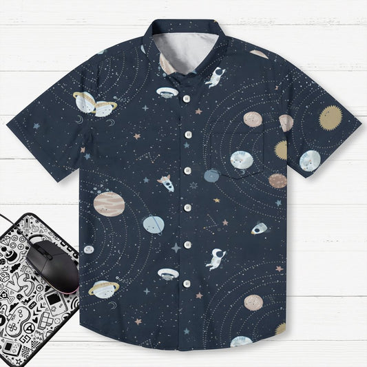 Space Planet Series Geek Hawaiian Shirt