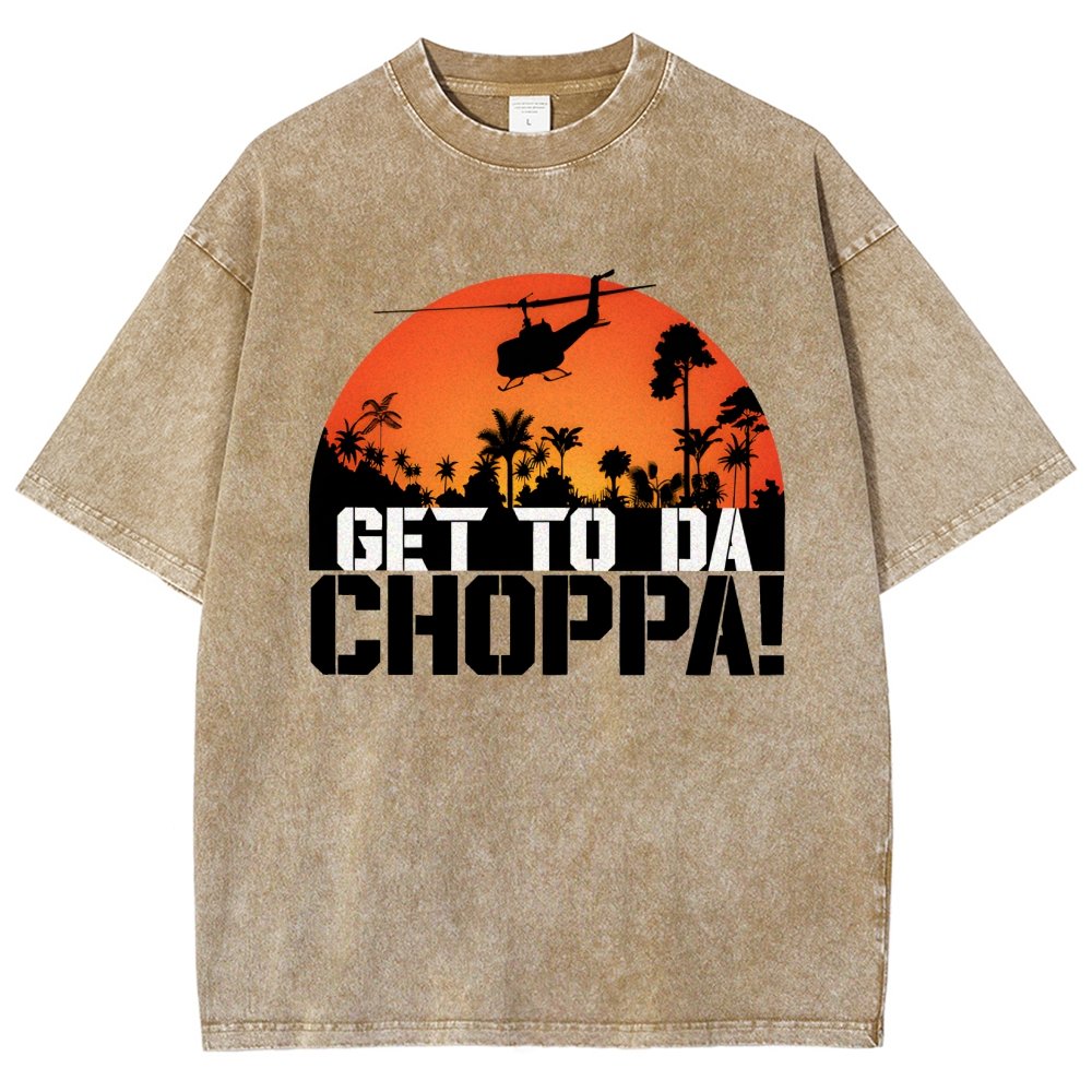 Get To The Chopper Vintage Distressed T-shirt