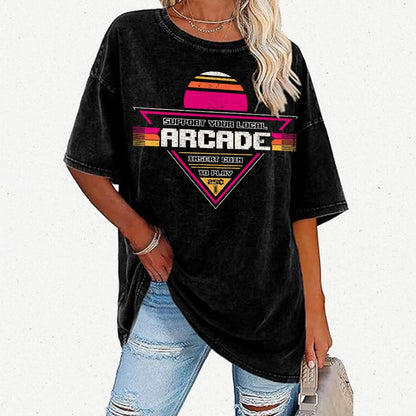 Support Your Local Arcade Vintage Distressed T-shirt