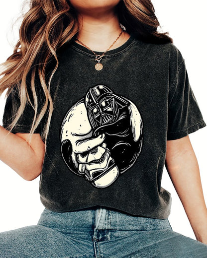 Black and White Cats Vintage Distressed T-shirt