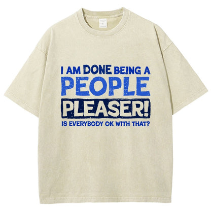 Still A People Pleaser Vintage Distressed T-shirt