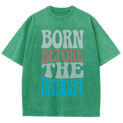 Born Before the Internet Vintage Distressed T-shirt