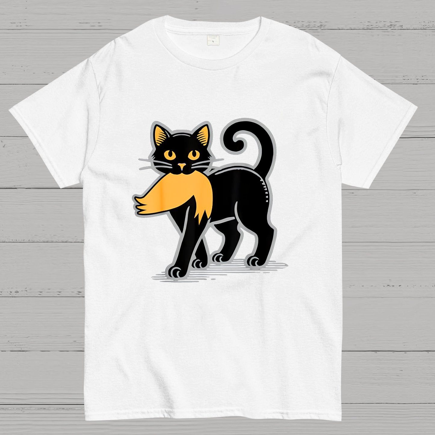 Black Cat Sarcasm Geek T-Shirt