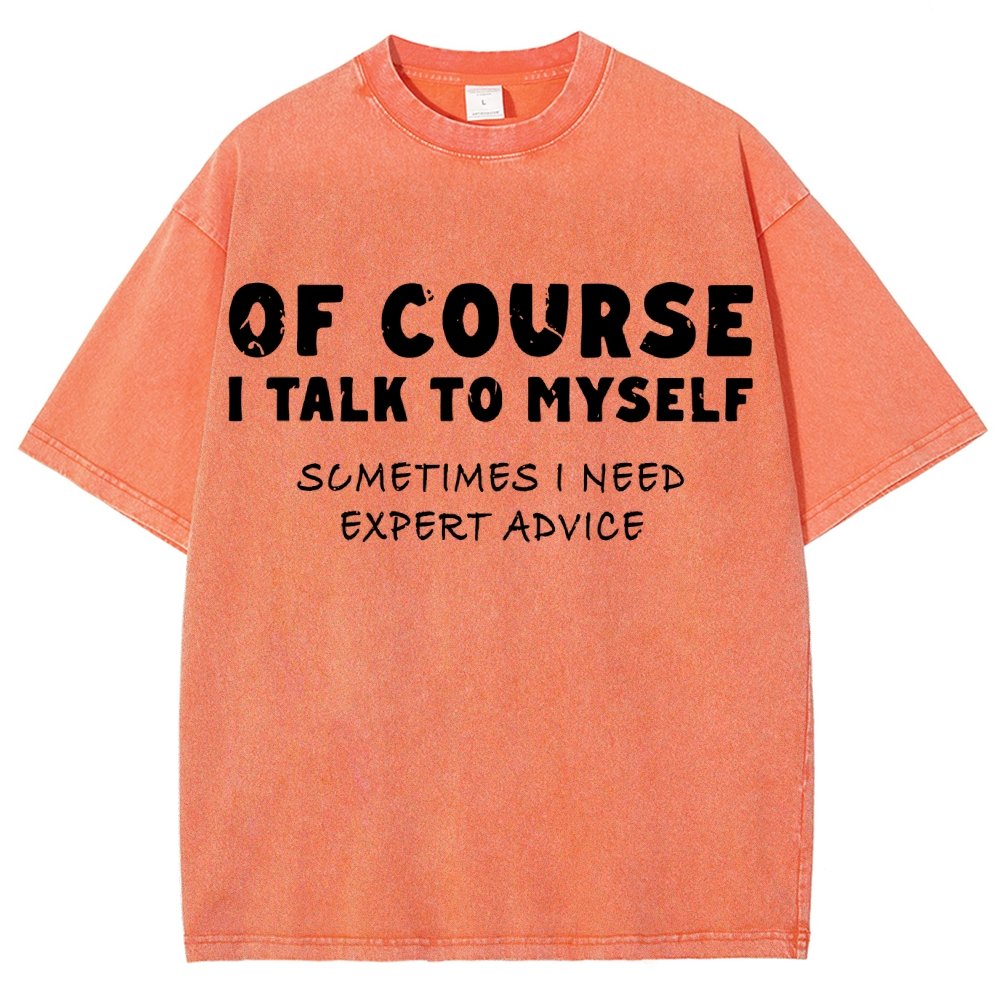 Talk To Myself Vintage Distressed T-shirt