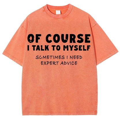Talk To Myself Vintage Distressed T-shirt