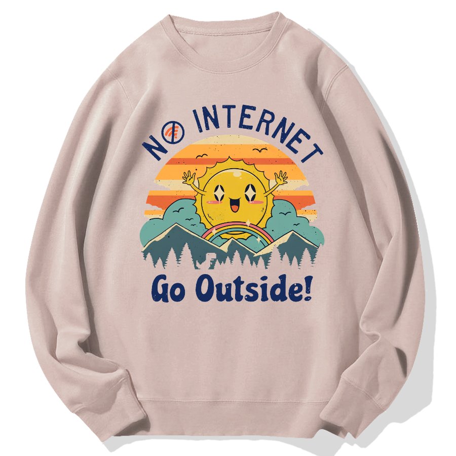 No Network Geek Cotton Sweatshirt