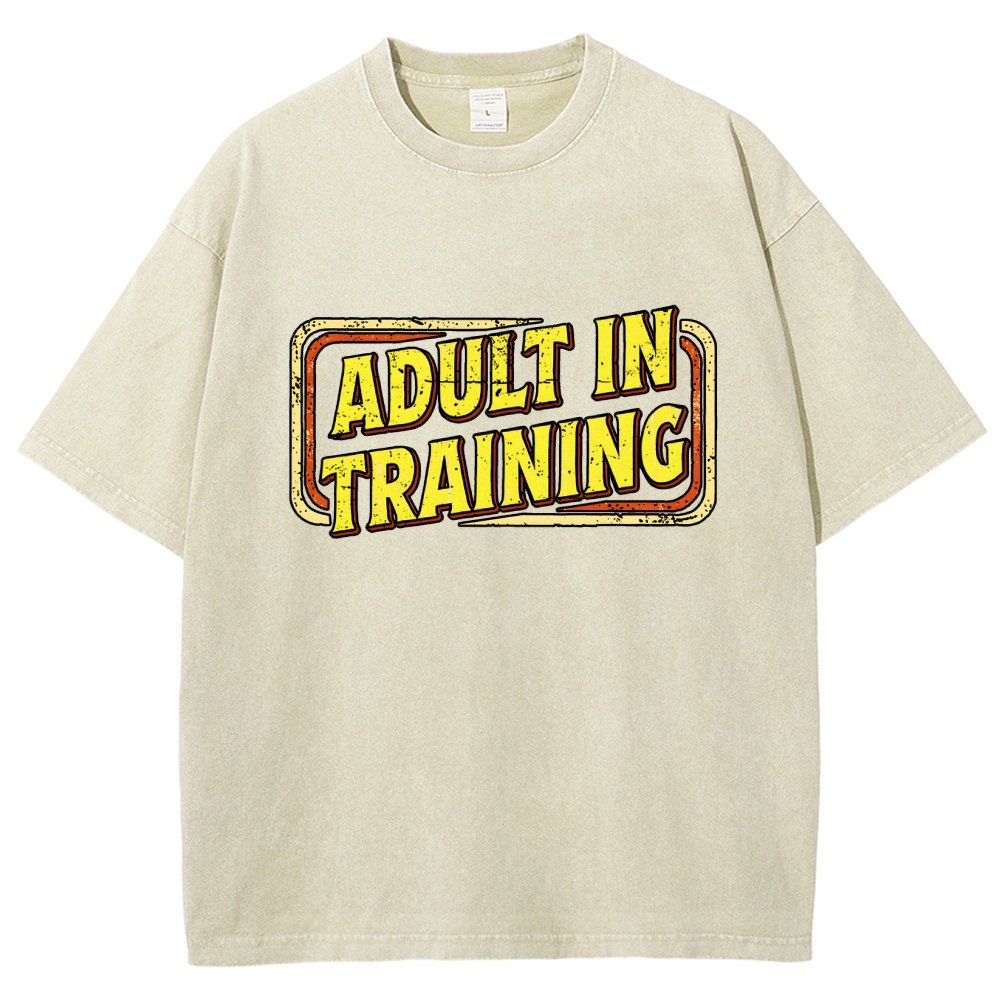 Adult In Training Vintage Distressed T-shirt