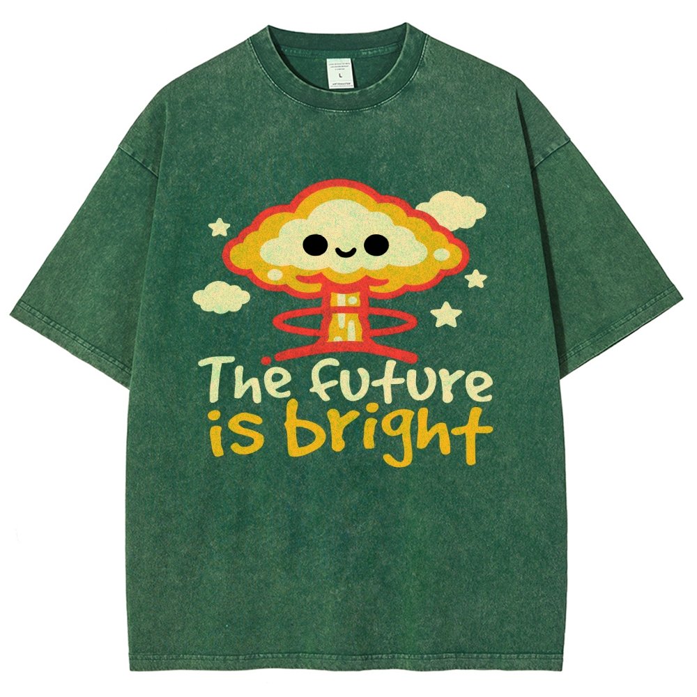The Future Is Bright Vintage Distressed T-shirt