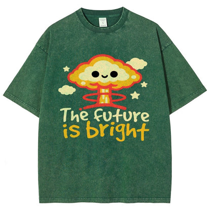 The Future Is Bright Vintage Distressed T-shirt