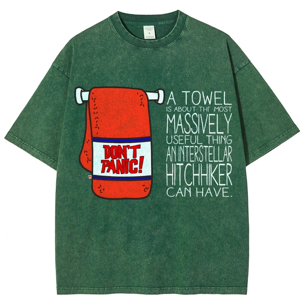 Don't Panic Vintage Distressed T-shirt