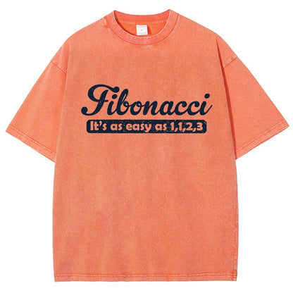Fibonacci Funny Math Vintage Distressed T-shirt