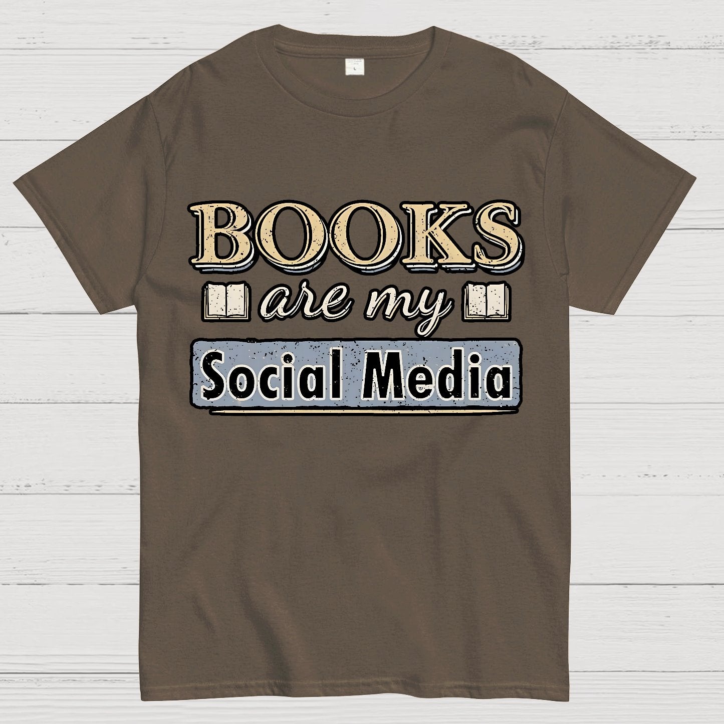 Books Are My Social Media Geek T-Shirt