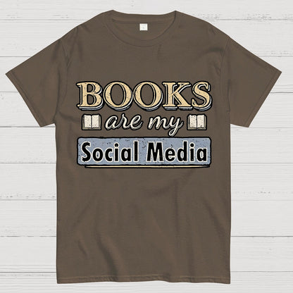 Books Are My Social Media Geek T-Shirt