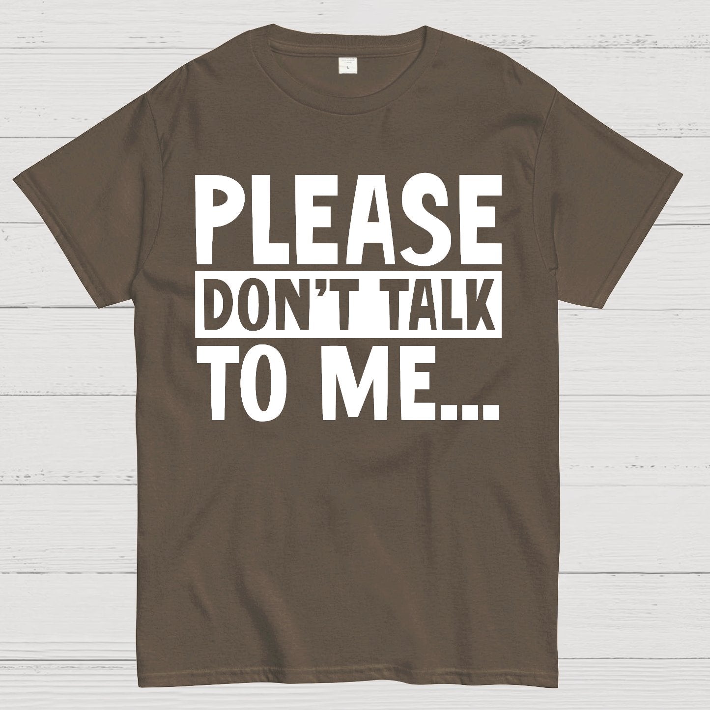 Please Don't Talk To Me Funny Geek T-Shirt