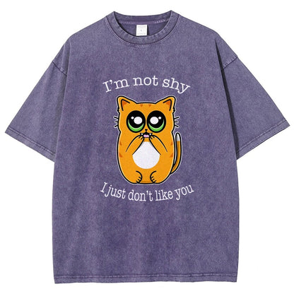 Not Shy Vintage Distressed T-shirt