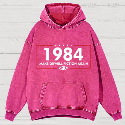 Make Dystopia Fiction Again 19XX Vintage Distressed Hoodie