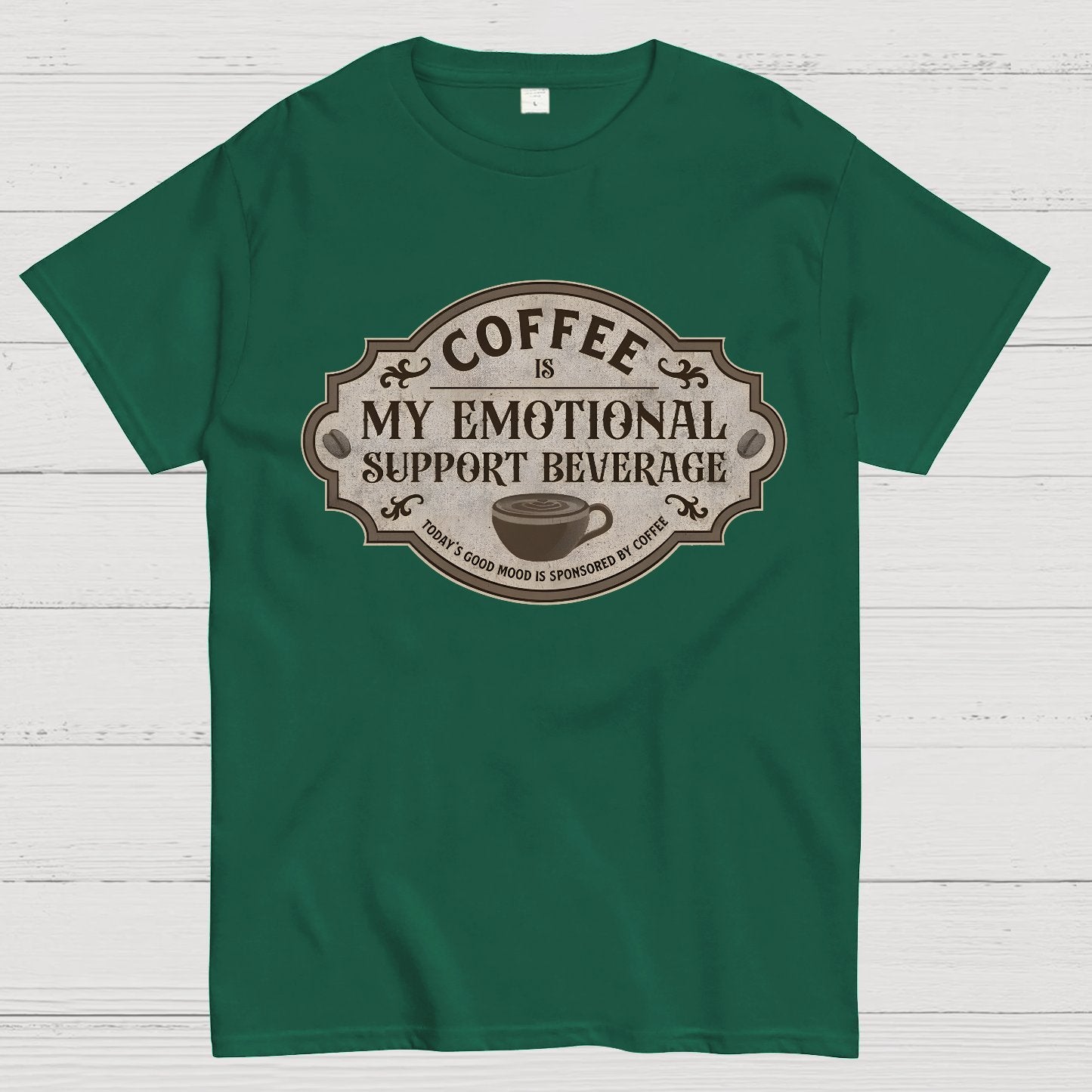 My Emotional Support Beverage Geek T-Shirt