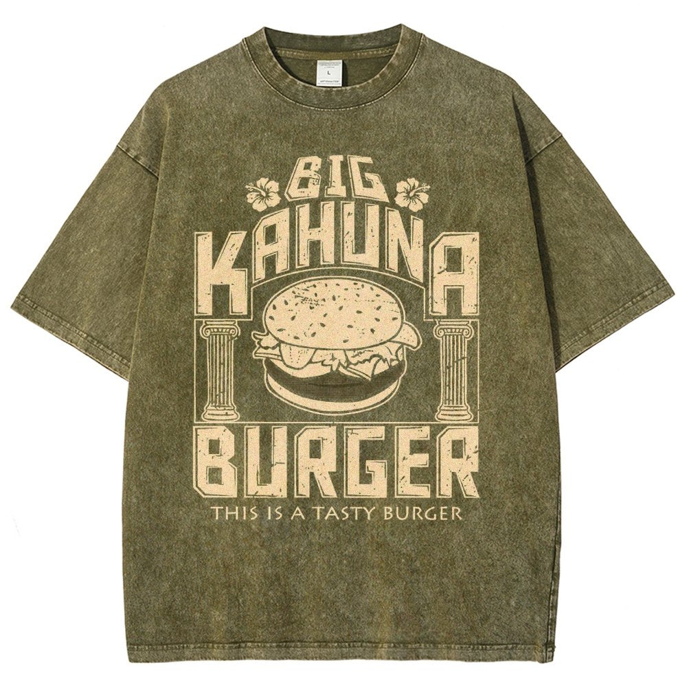 Big Wave Burger Vintage Distressed T-shirt