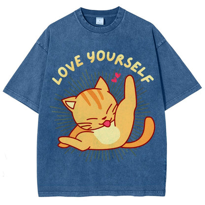 Love YourSelf Vintage Distressed T-shirt