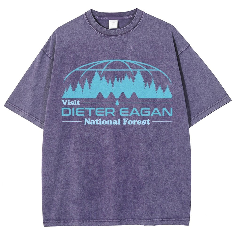 Visit Dieter Eagan National Forest Vintage Distressed T-shirt