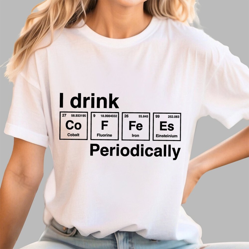 I drink coffee Periodically Unisex Geek T-Shirt