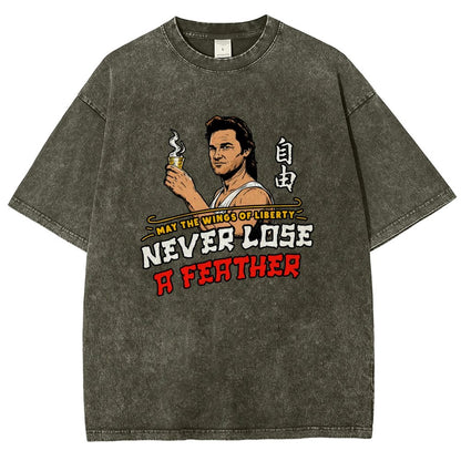 May the Wings of Liberty Never Lose a Feather Vintage Distressed T-shirt